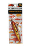 Ocean Assassin Fishbones Flutter Jig - Orange 60g