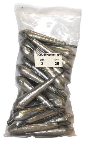 Tournament Sinker Bulk Pack 3oz (25 per pack)