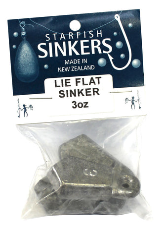 Starfish Lie Flat Sinker Packet 3oz (3 per pack)