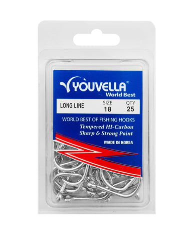 Youvella Longline 18R Hooks (25 per pack)