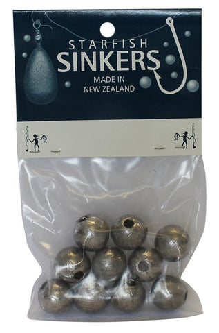 Starfish Ball Sinker Packet 3/4oz (10 per pack)