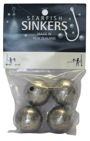 Starfish Ball Sinker Packet 3oz (4 per pack)