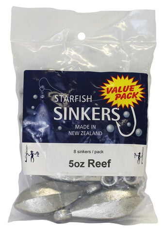 Starfish Reef Sinker Value Pack 5oz (8 per pack)