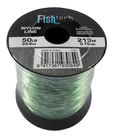 Fishtech 1/4 Pound Nylon Spool 50lb 213m
