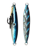 Ocean Assassin Fishbones Flutter Jig - Blue 100g