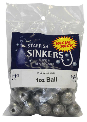 Starfish Ball Sinker Value Pack 1oz (35 per pack)