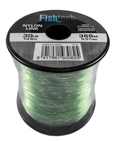 Fishtech 1/4 Pound Nylon Spool 30lb 368m