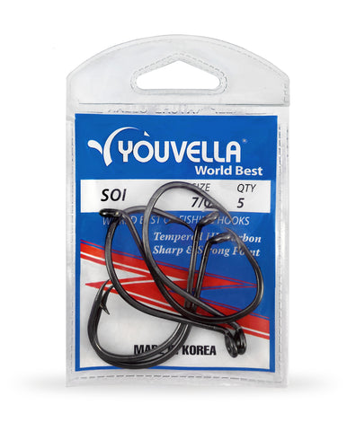 Youvella Soi 7/0 Hooks (5 per pack)
